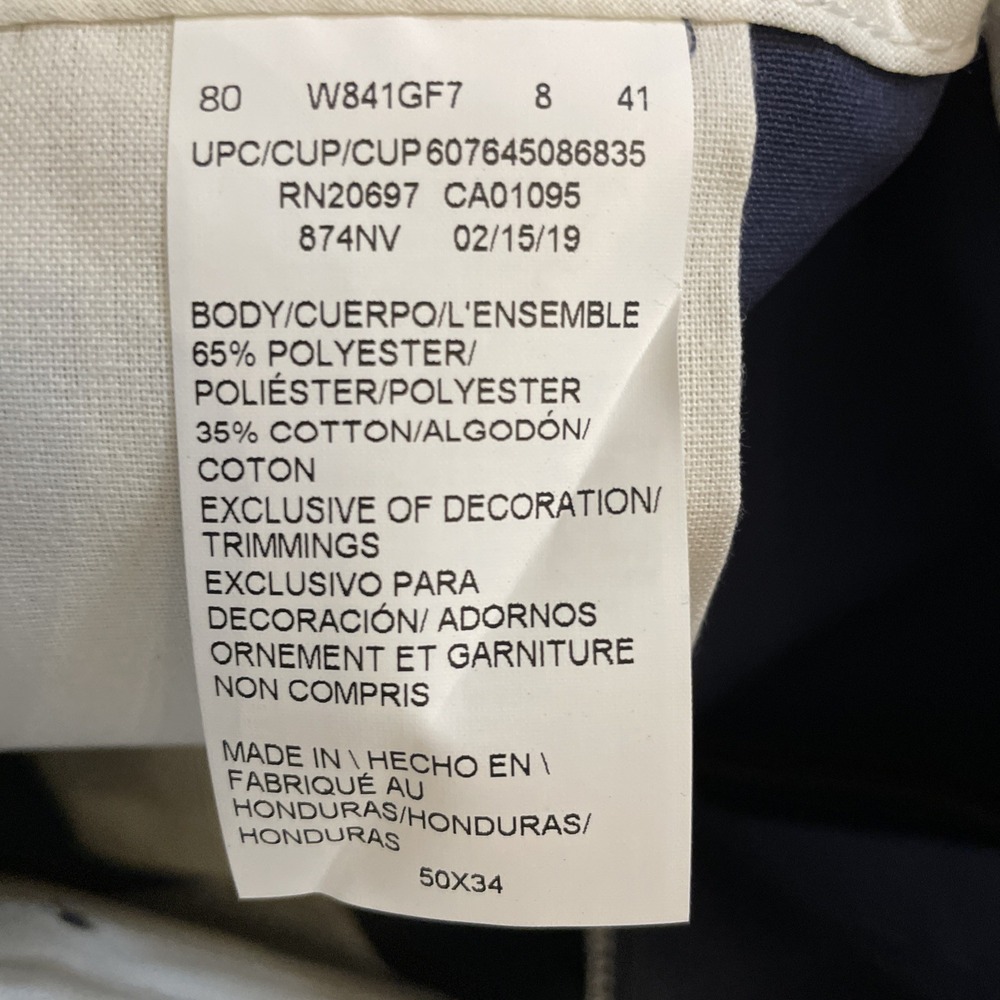 Dickies Men's NWT Original Fit 874 Navy Blue Work Pant 50x34 - Picture 7 of 7